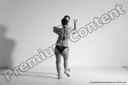 Underwear Woman - Man White Average Short Brown Dancing Dynamic poses Academic